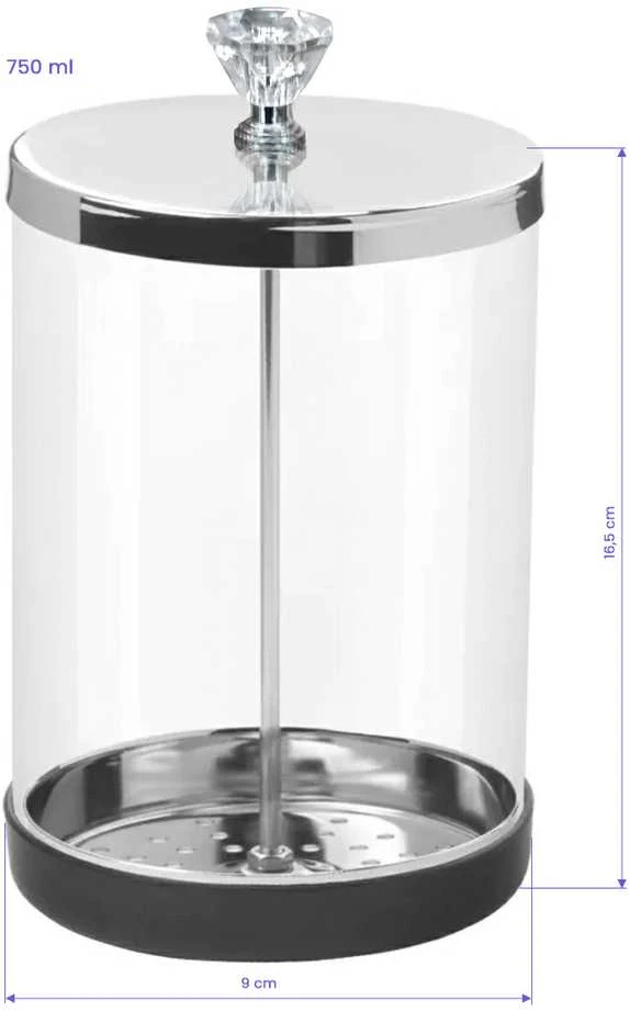 Activeshop Stiklinis indas įrankių dezinfekcijai, 750ml