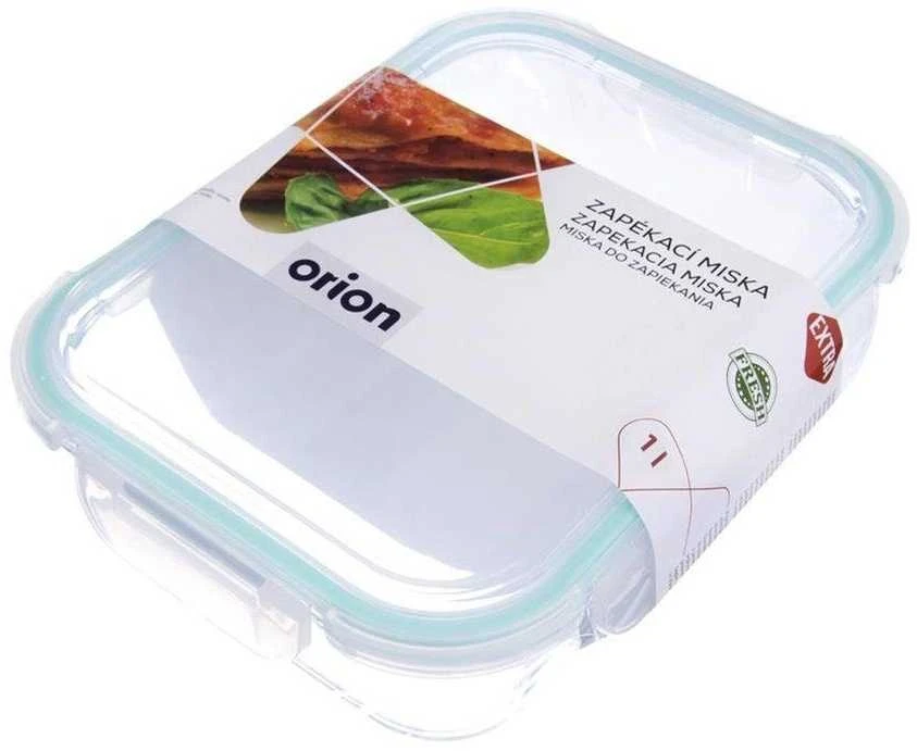 Orion stiklinė maisto laikymo dėžutė su dangčiu, 1 l, karščiui atspari