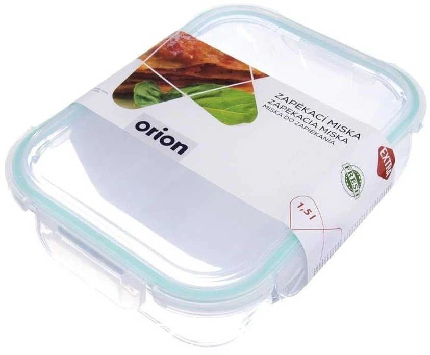 Orion Maisto laikymo dėžutė stiklinė 1,5 l su dangčiu ir tarpikliu