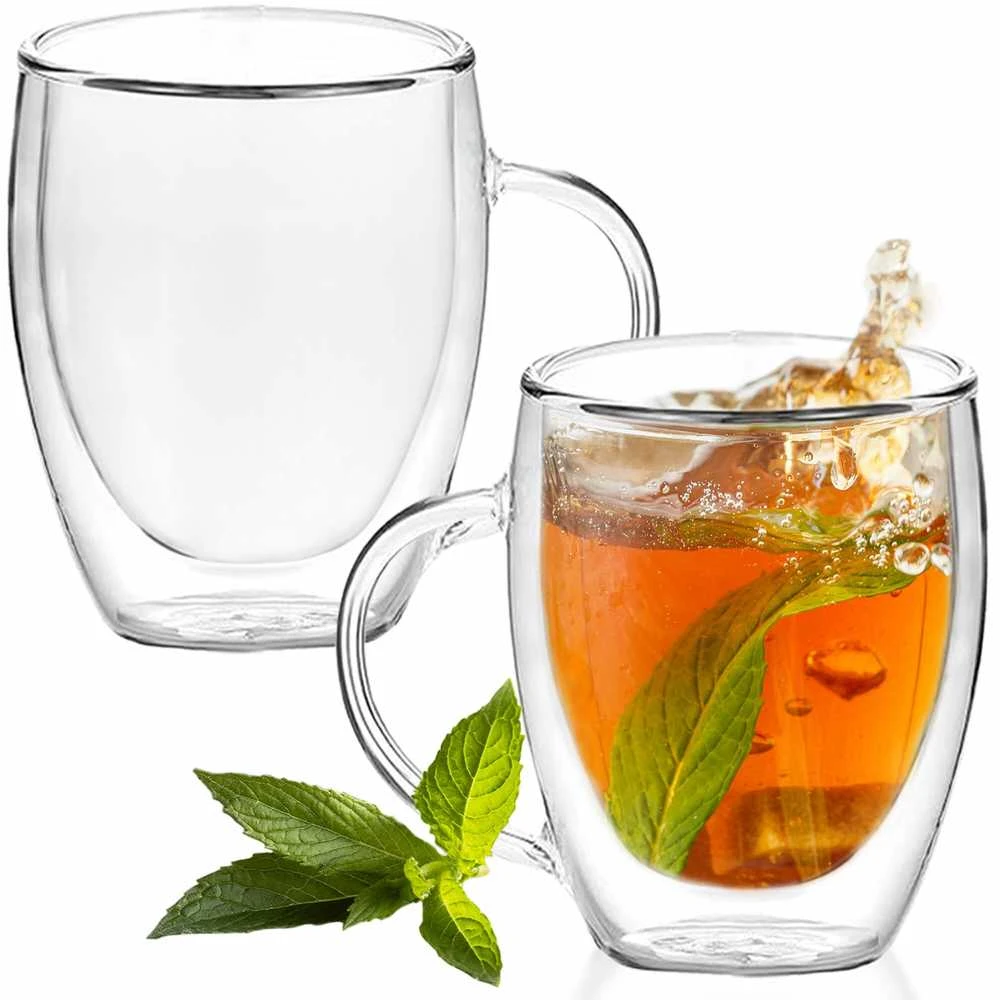 Springos Stiklinis puodelis dvisienis 300 ml