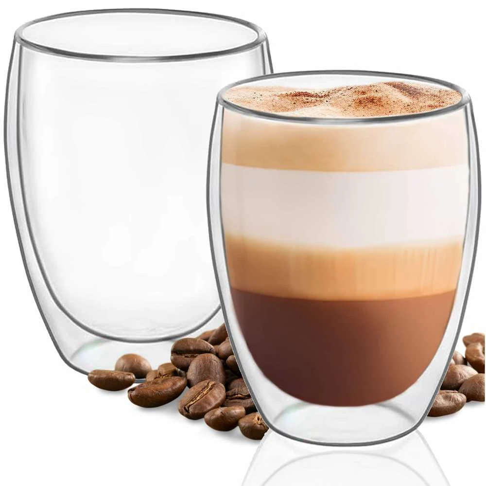 Springos Stiklinis puodelis dvisienis 350 ml