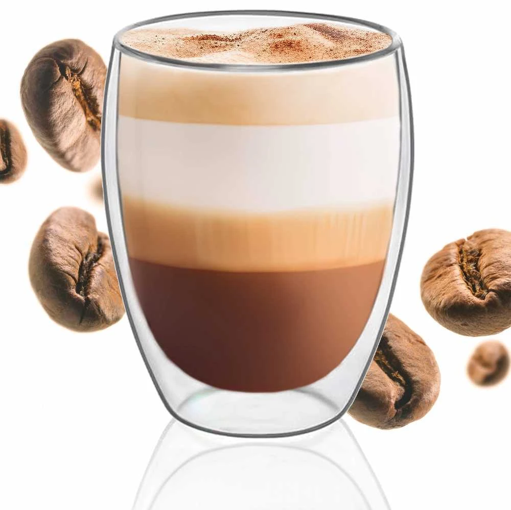 Springos Stiklinis puodelis dvisienis 350 ml