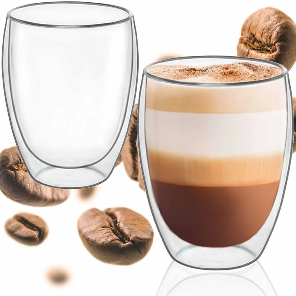 Springos Stiklinis puodelis dvisienis 350 ml