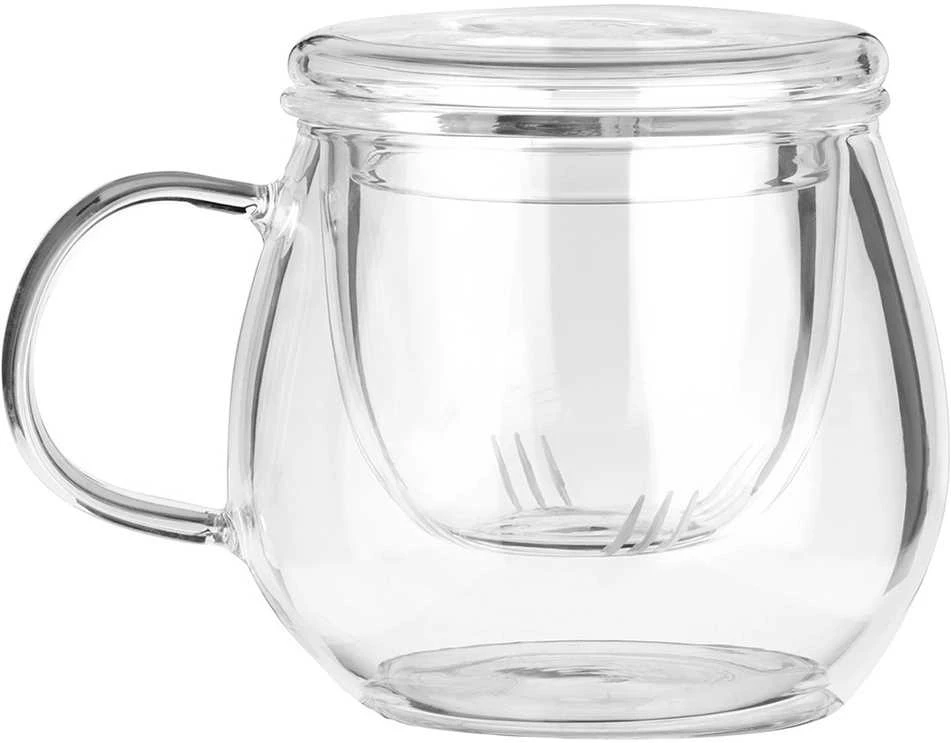Stiklinis puodelis su arbatinuku Vilde 400 ml
