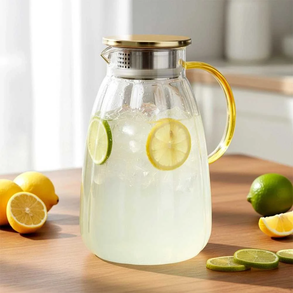 Stiklinis Vilde ąsotis su dangteliu 2,2 l