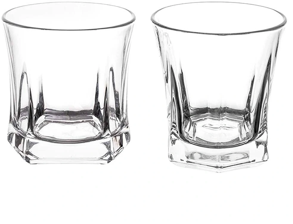 Stiklinių rinkinys, 750 ml + 2 × 300 ml, skaidrus, 14 × 8,5 × 26,5 cm / 9 × 9 × 9,5 cm, 3 dalių