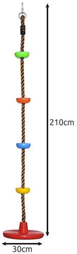 Kruzzel 25367 Rope Climbing Swing