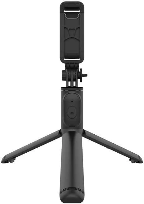 Stovas „Crong SelfieGo Lite“ – kompaktiškas „Bluetooth“ asmenukių lazdos trikojis (juodas)