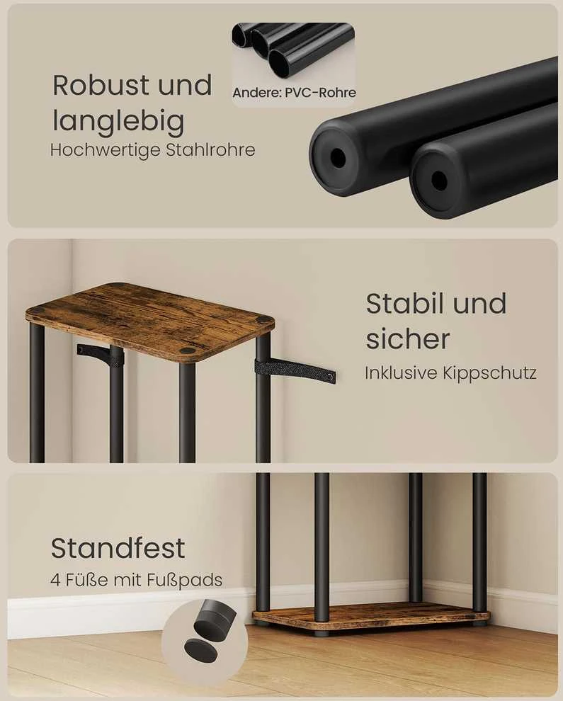 Songmics Stovinti lentyna 23,8 × 38 × 139 cm