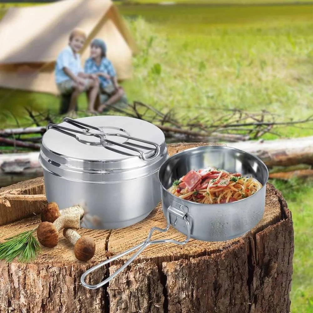 Orion stovyklavimo puodų rinkinys 3 vnt. 1,5 l ir 900 ml