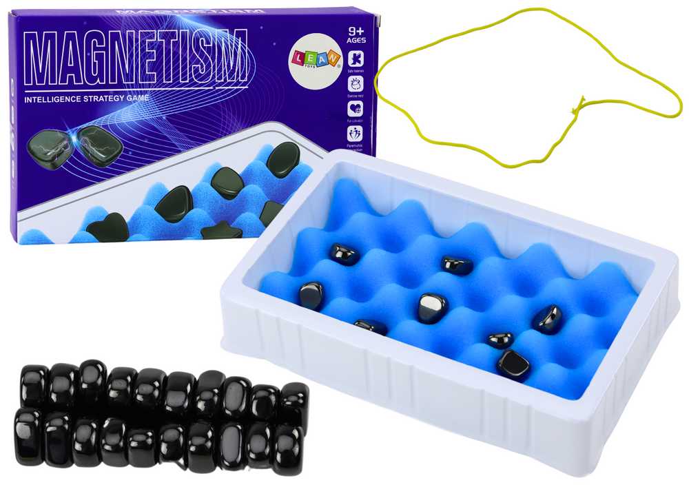 Lean Toys Strateginis stalo žaidimas su magnetiniais akmenimis