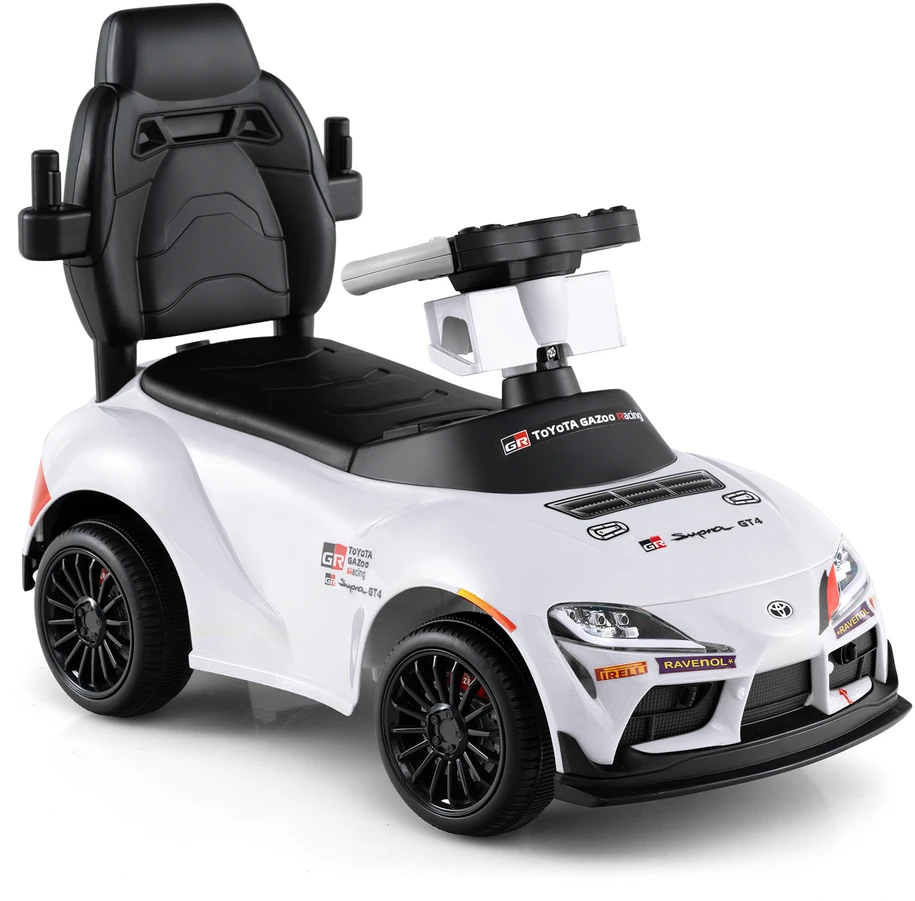 Stumdomas automobilis baltas