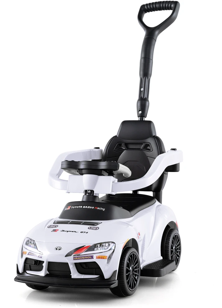 Stumdomas automobilis baltas