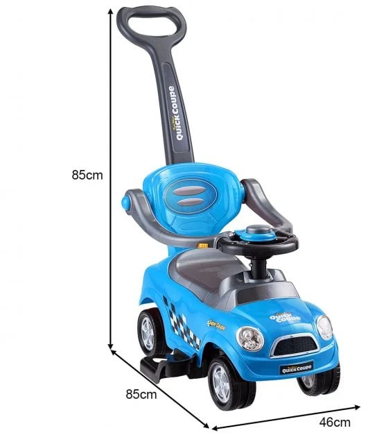 Stumdomas automobilis mėlynas
