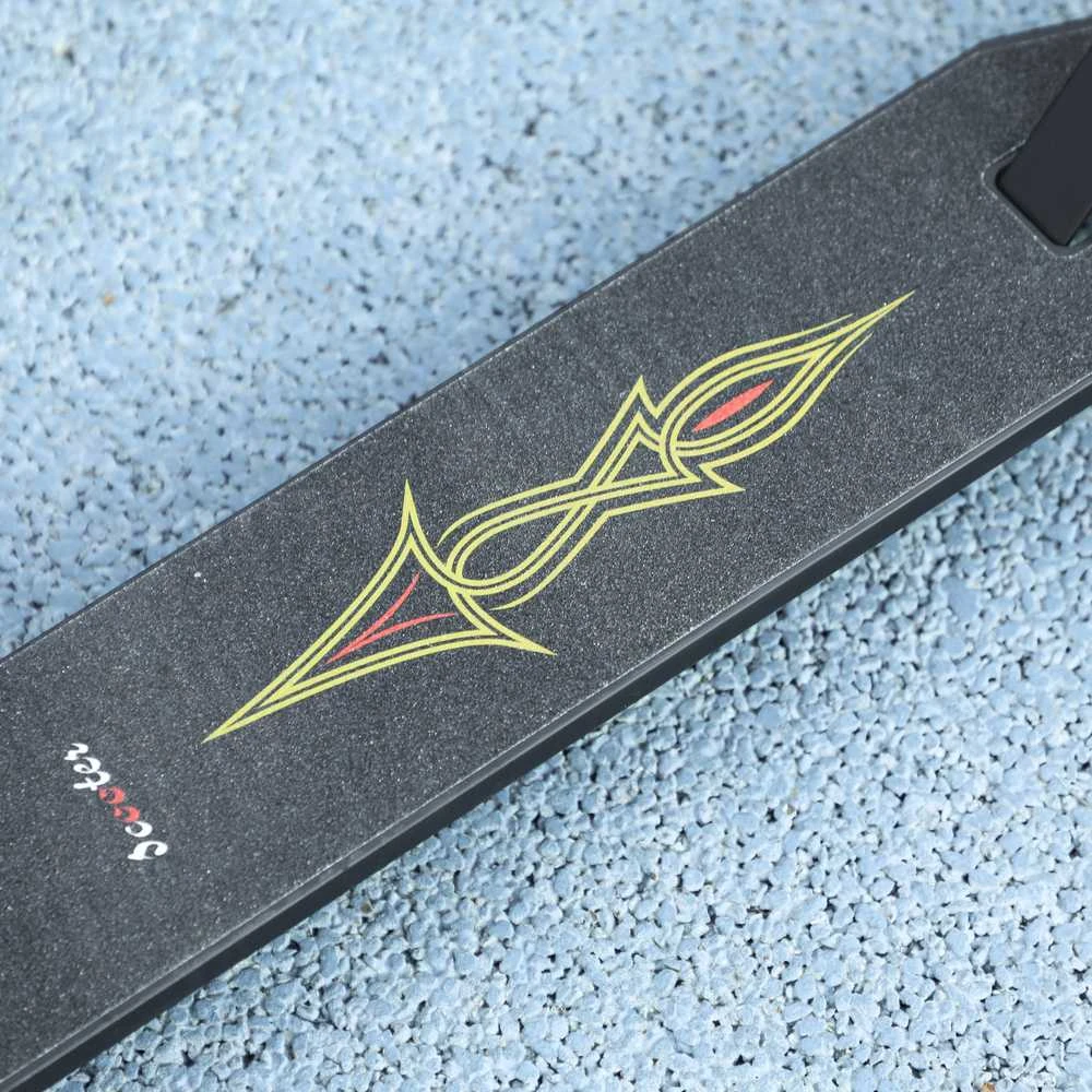 HOMCOM kaskadinis paspirtukas, triukų paspirtukas su ABEC 9 guoliais, 100 mm ratais, skirtas vaikams nuo 14 metų, auksinis