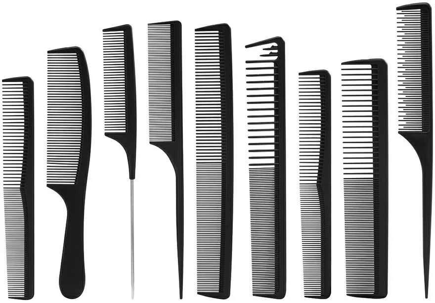 Activeshop Šukų rinkinys su dėklu Toni&amp;Guy Carbon N-20, 9 vnt.