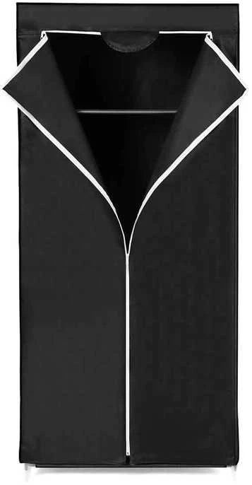 Songmics Medžiaginė spinta 160 x 75 cm juoda