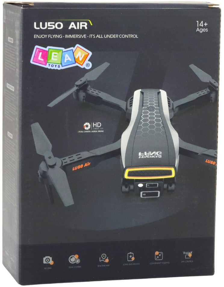 Lean Toys Sulankstomas dronas su dviguba kamera LU50 AIR