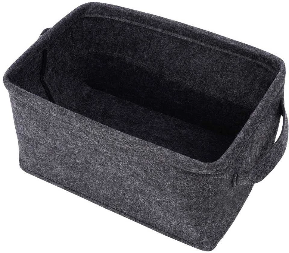 Storage Solutions Home Styling Collection Audinių laikymo krepšys 36x27x20 cm Juodas