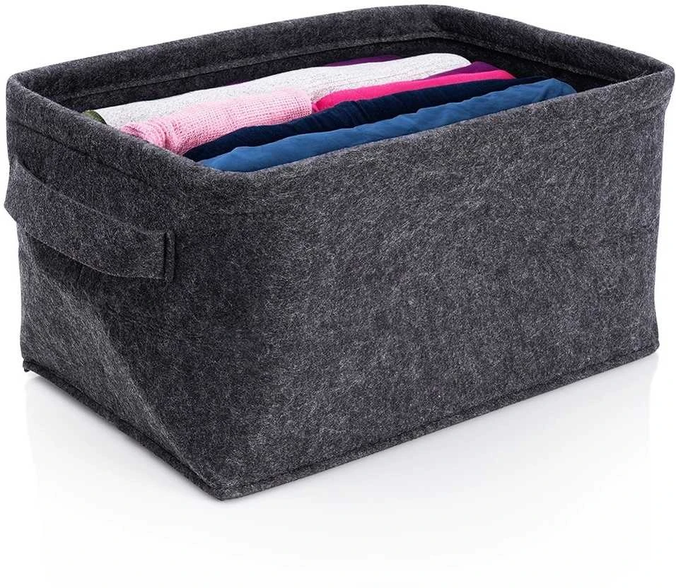 Storage Solutions Home Styling Collection Audinių laikymo krepšys 36x27x20 cm Juodas