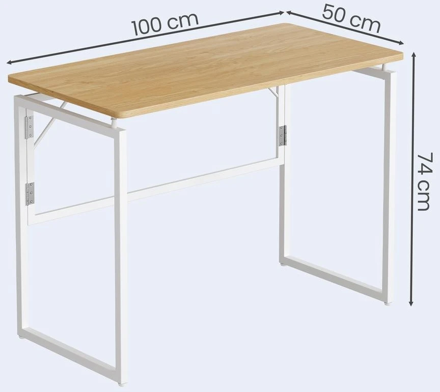 Songmics Sulankstomas kompiuterinis stalas 100 x 50 x 74 cm