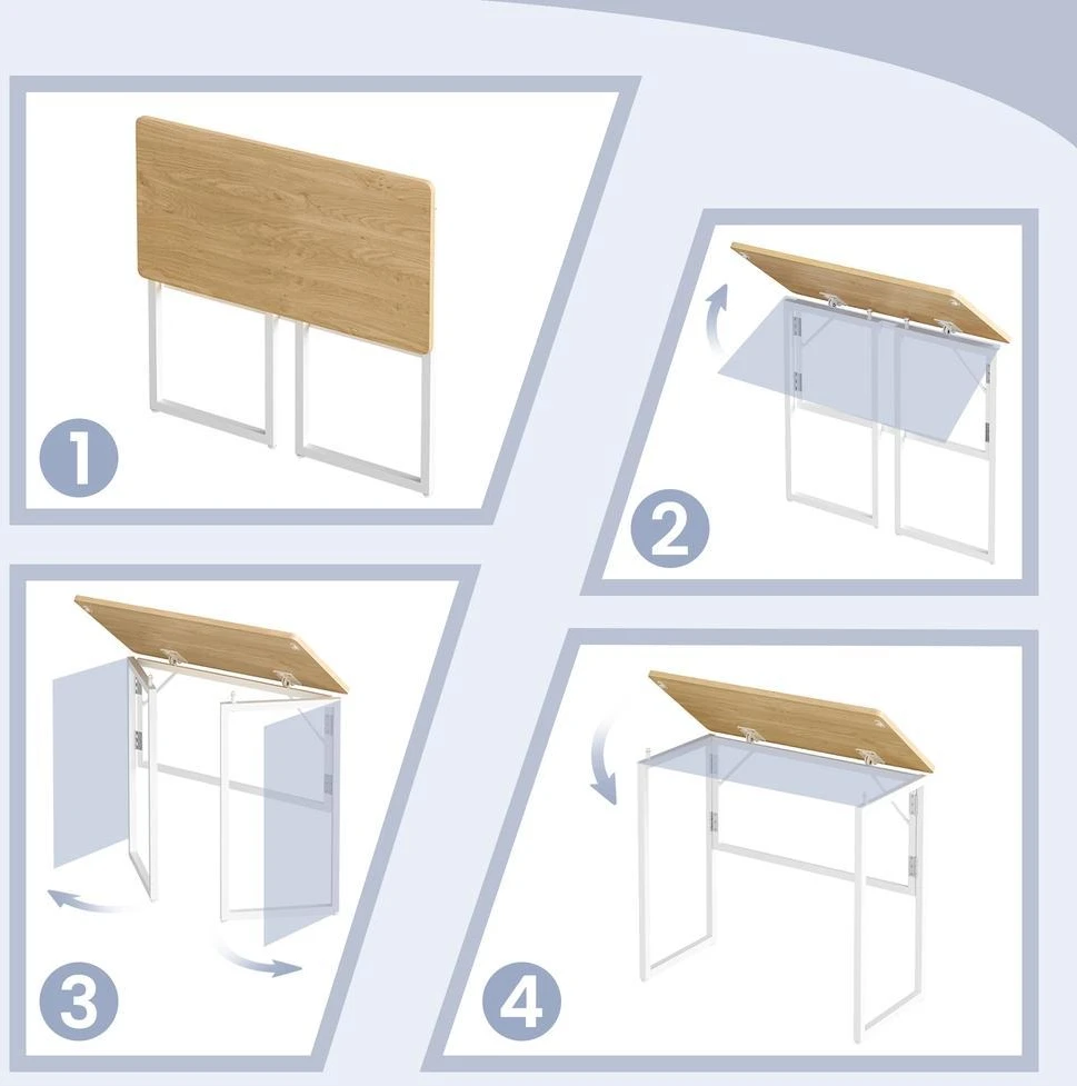 Songmics Sulankstomas kompiuterio stalas 80 x 40 x 74 cm