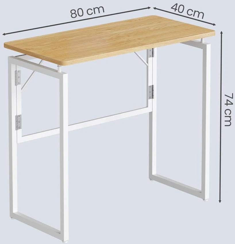 Songmics Sulankstomas kompiuterio stalas 80 x 40 x 74 cm