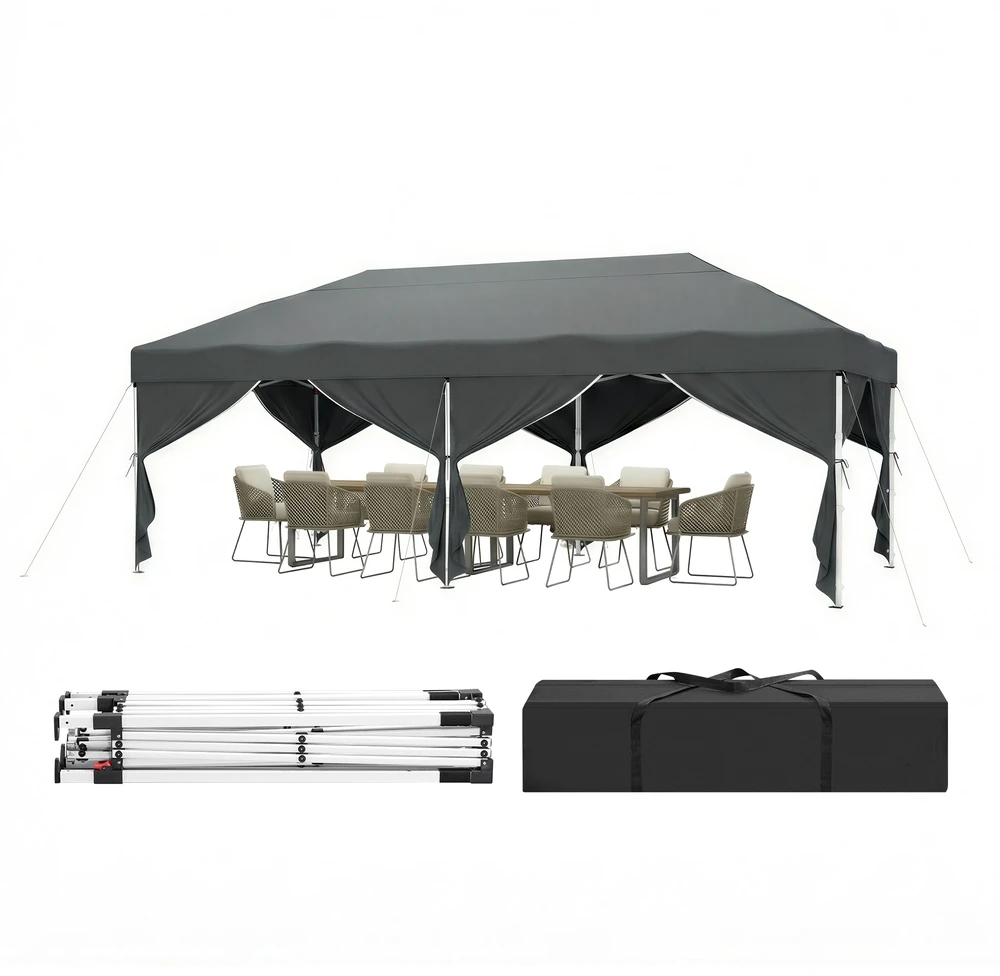 Songmics Sulankstomas paviljonas 6 x 3 m