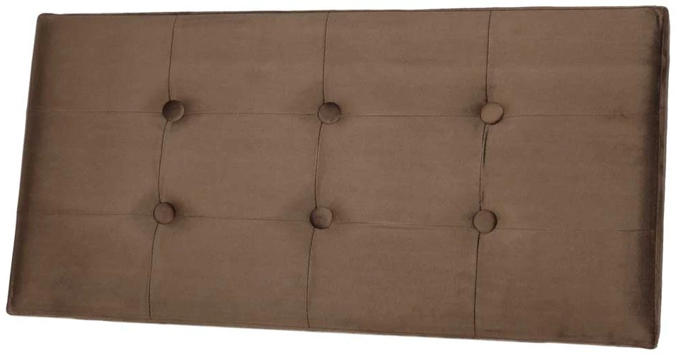Sulankstomas pufas su daiktadėže, rudas, 77 × 38 × 37 cm