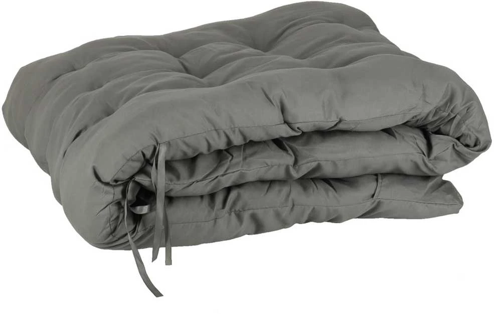 Sulankstomas sodo gultas su porankiais, 160/170 cm, pilkas