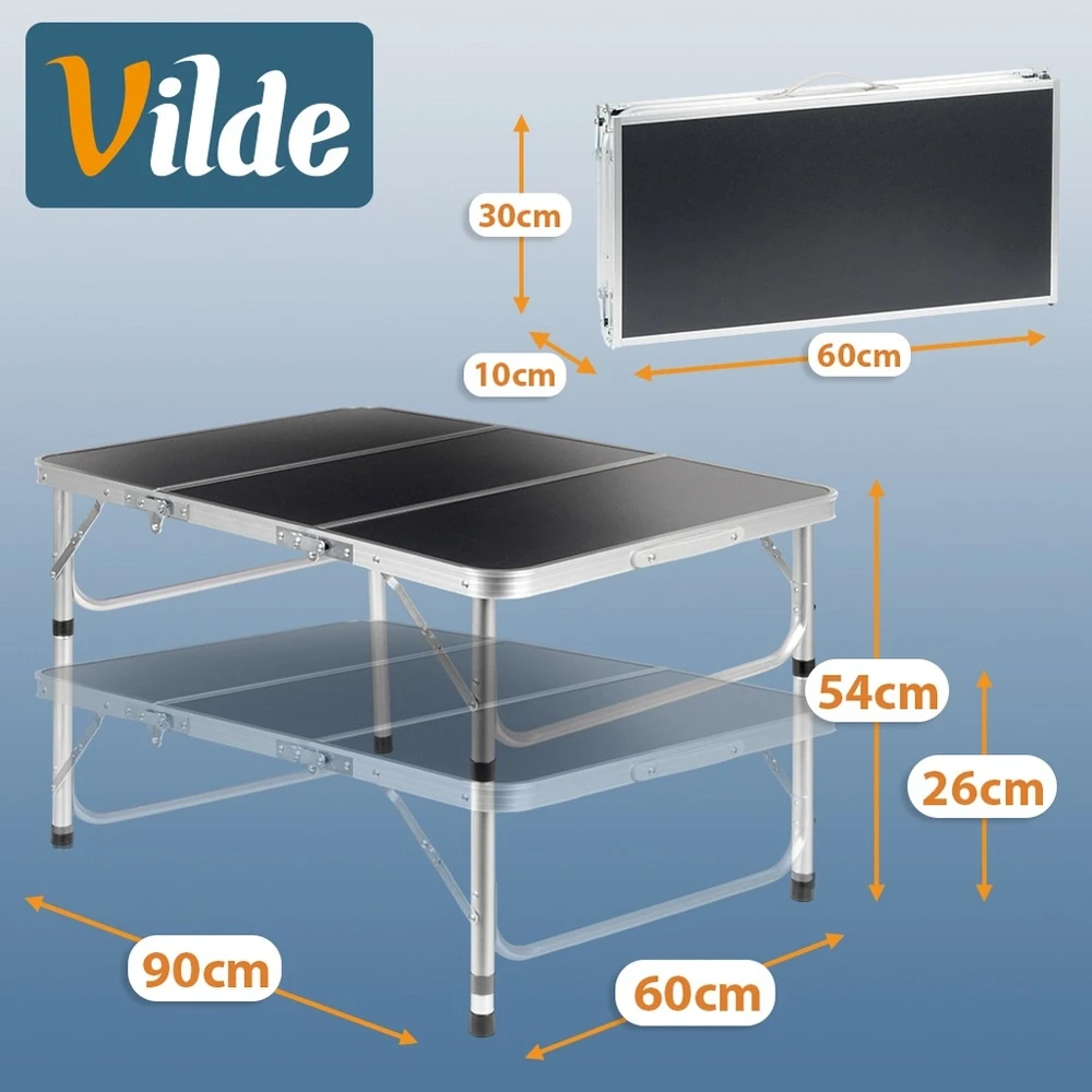 Sulankstomas stalas 90x60x27/51 cm