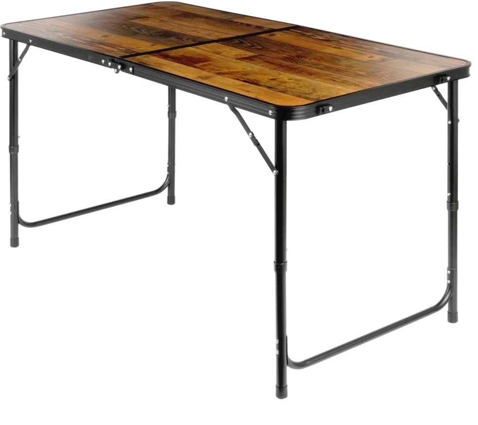 Sulankstomas turistinis stalas 120x60x54/62/70 cm