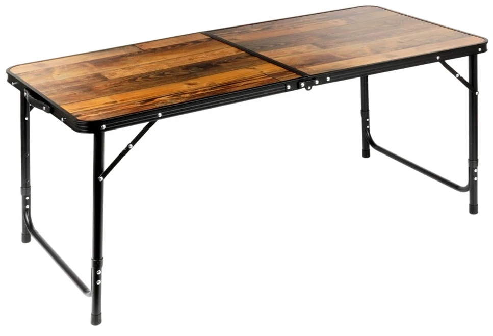 Sulankstomas turistinis stalas 120x60x54/62/70 cm