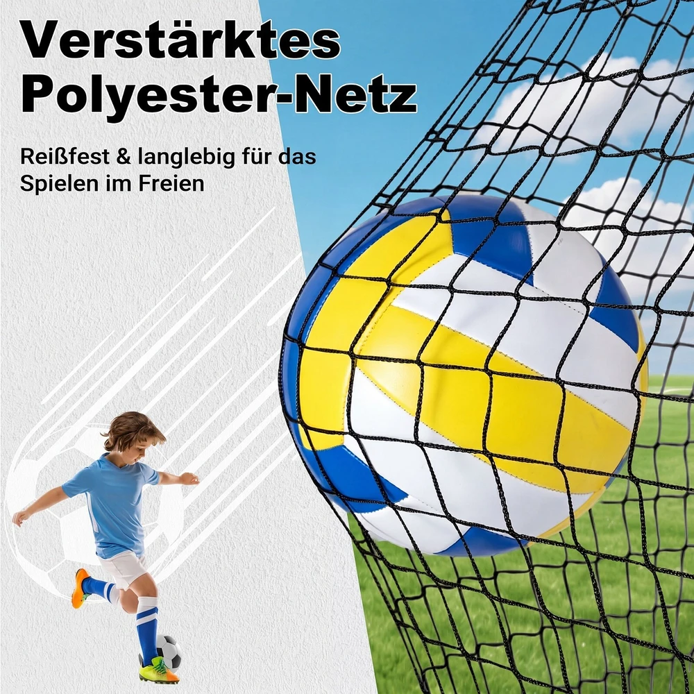 Sulankstomi futbolo vartai su nešiojimo krepšiu, juodi, 120 × 90 × 92 cm, 2 vnt.