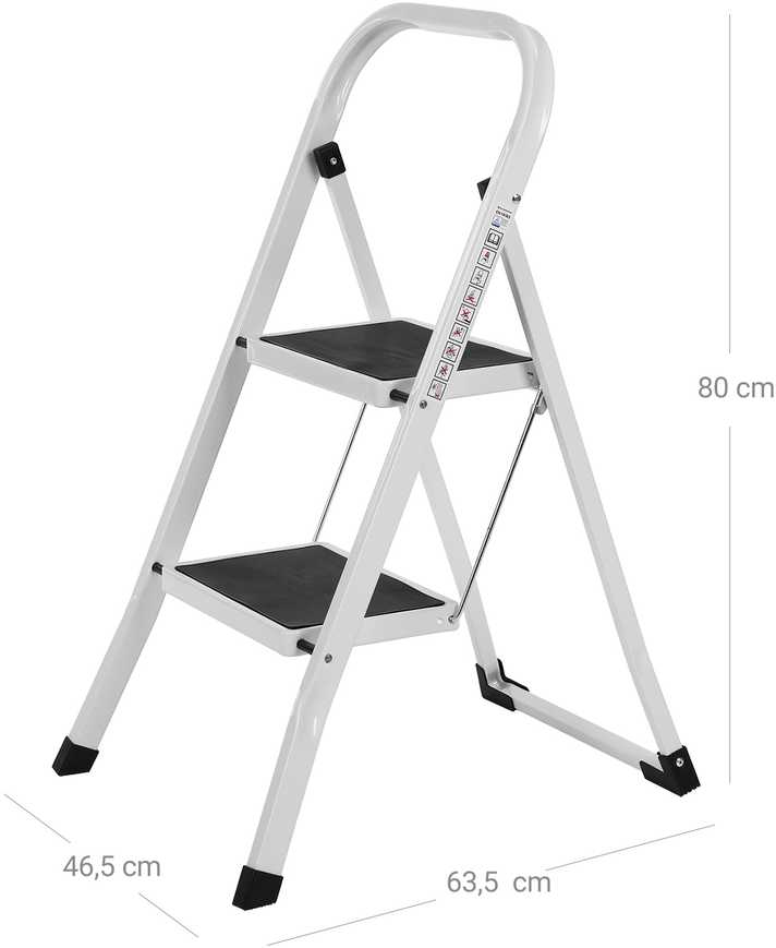 Songmics 2 pakopų kopėčios