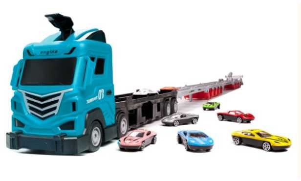 Ikonka Žaislinis sunkvežimis su bėgiais, 2,1 m