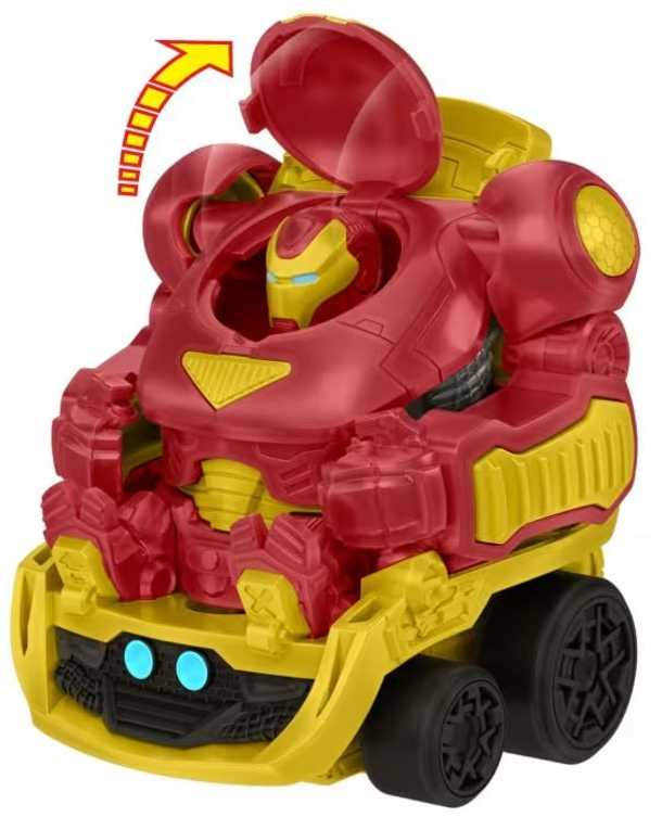 Sunkvežimis Marvel Hulkbuster Hauler Truck iš Hot Wheels RacerVerse, telpa 10 vnt.