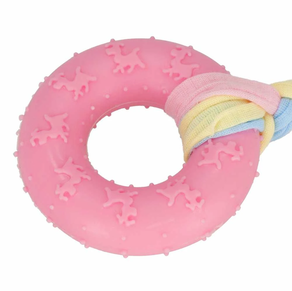 Šuns žaislas Springos PA1065, rožinis, 21 cm
