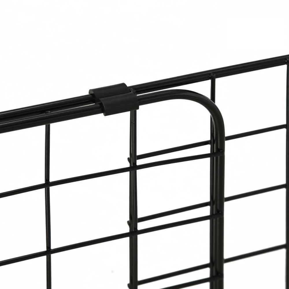 PawHut universalus reguliuojamas šunų apsauginis tinklelis automobiliui, bagažinės pertvara, metalinis, juodas (91-152) x 30 cm