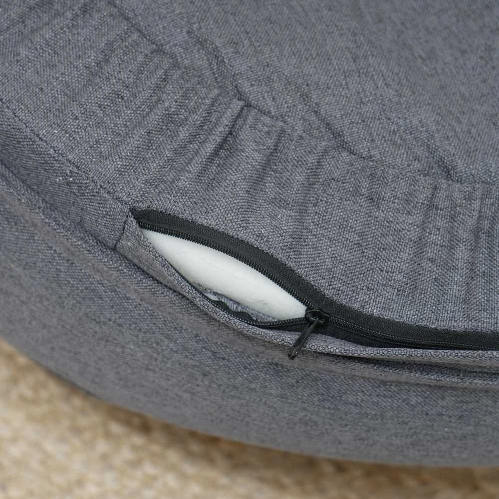 PawHut šunų sofa, plaunamu užvalkalu, augintinių sofa su atlošu ir medinėmis kojelėmis, kačių sofa, vidutinio dydžio šunims iki 25 kg, pilka