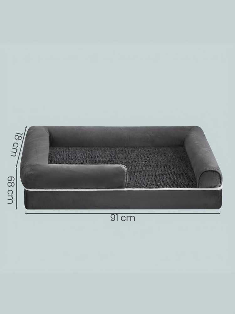 Songmics Šunų guolis 91 x 63 x 18 cm