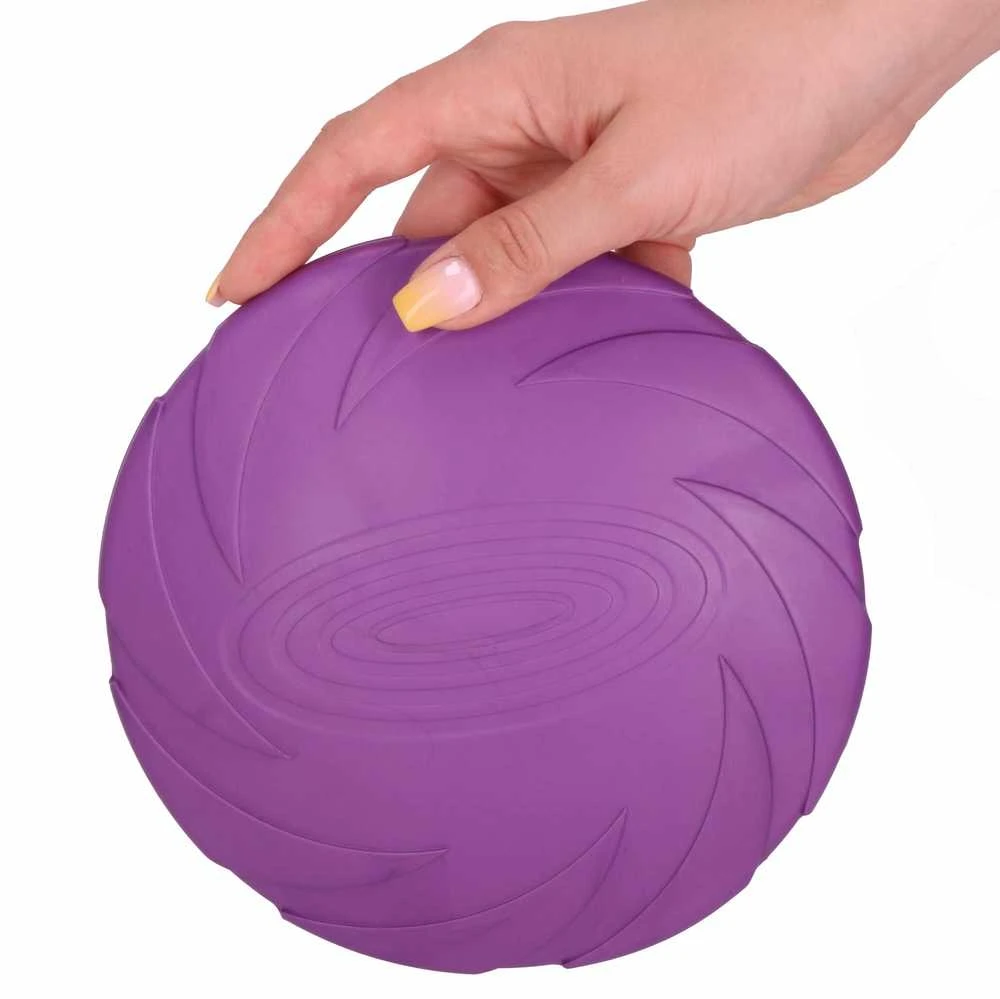 Šunų skraidanti lėkštė-dubenėlis Springos, 18 cm, violetinė