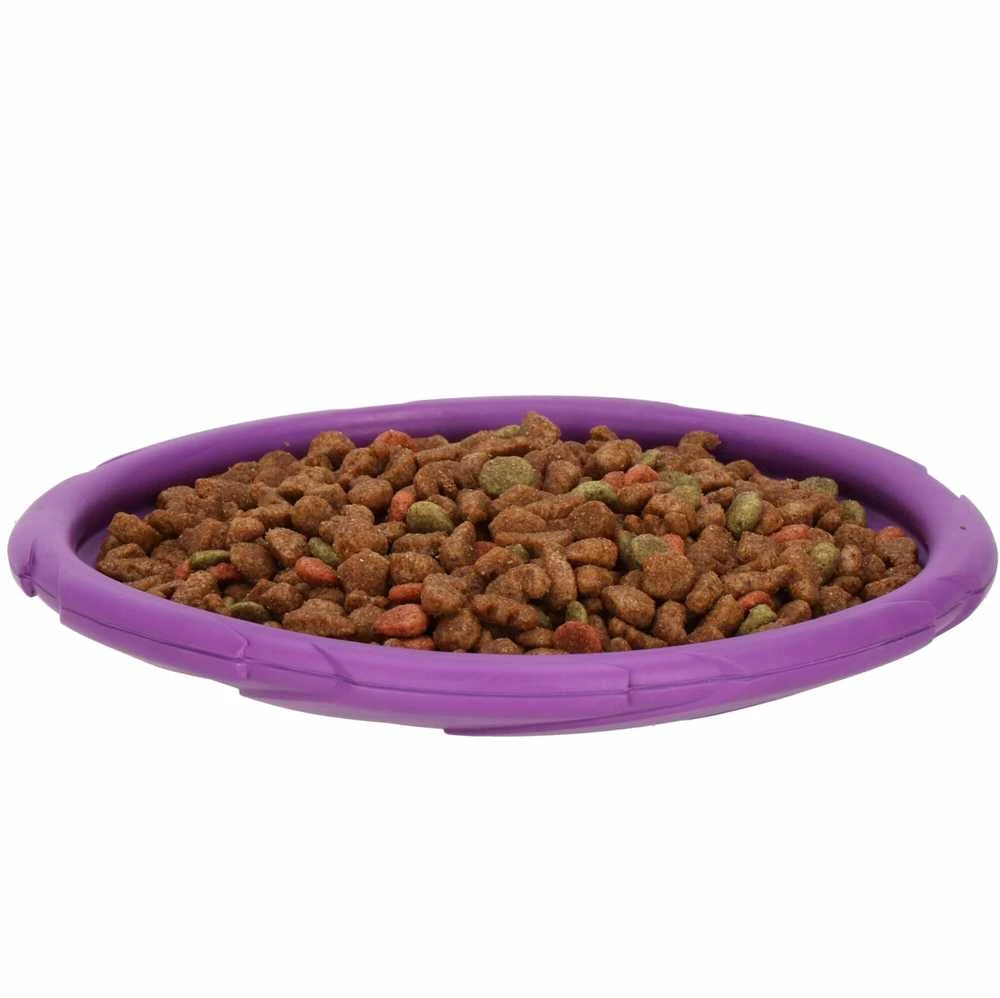 Šunų skraidanti lėkštė-dubenėlis Springos, 18 cm, violetinė