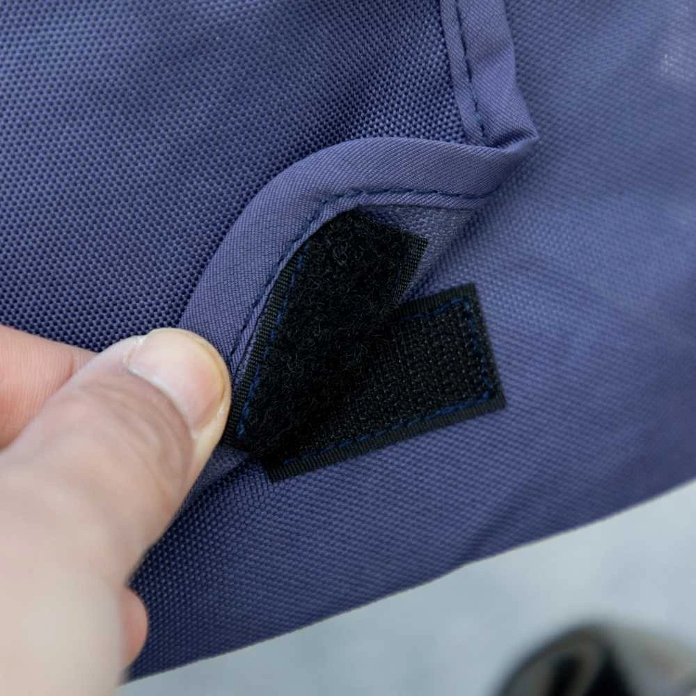 PawHut šunų vežimėlis, sulankstomas šunų vežimėlis, su pagalvėle, su šoninėmis kišenėmis, tinklelio langeliai, mažiems ir vidutinio dydžio šunims iki 20 kg, Oksfordo audinys, mėlynas