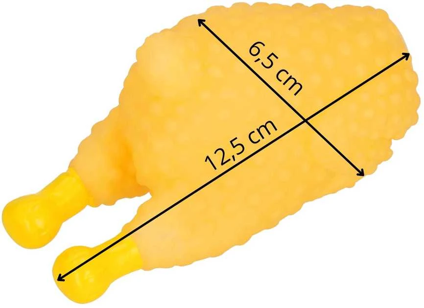 Šunų žaislas Springos PA0285, viščiuko formos, 12,5 cm