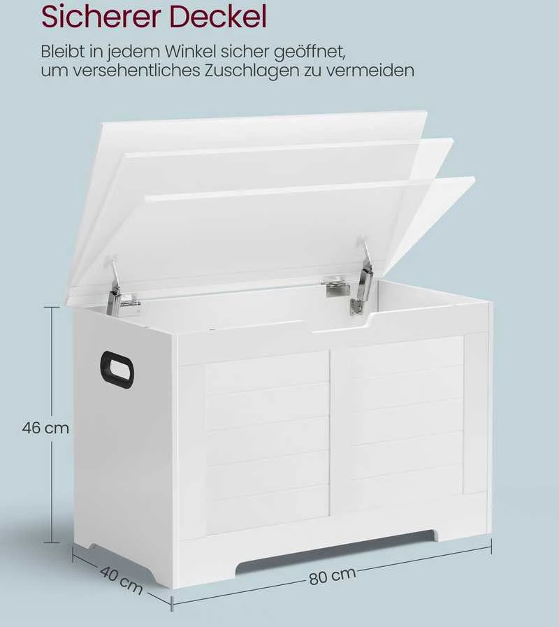 Vasagle Sitzbank mit Stauraum Vintage-Stil vintagebraun