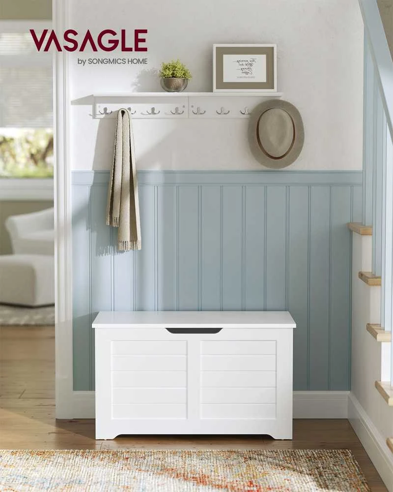 Vasagle Sitzbank mit Stauraum Vintage-Stil vintagebraun