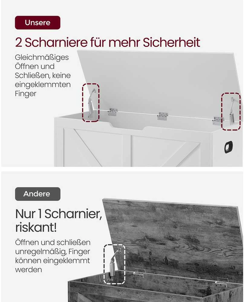 Songmics Vasagle Prieškambario batų suolas su daiktų laikymo vieta matinės baltos spalvos