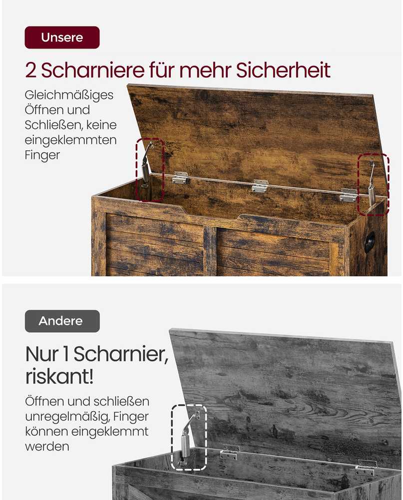 Songmics Vasagle Batų suolas su dangčiu 40 x 100 x 46 cm