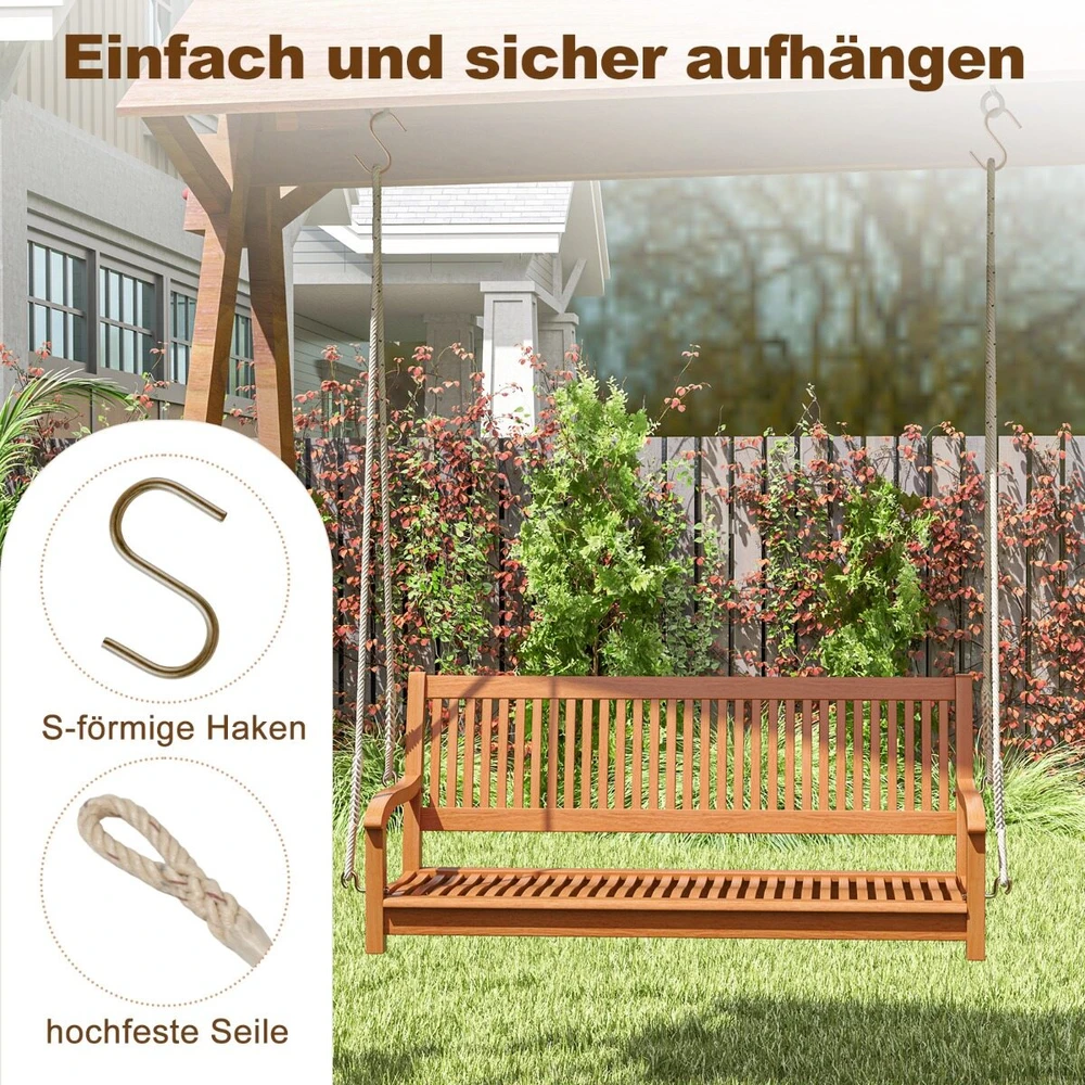 Supamas suolas iš akacijos medienos, iki 360 kg, natūralios spalvos, 138 × 62 × 60 cm